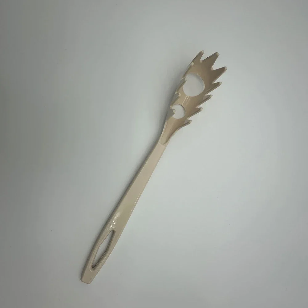 Tailor Made Products Plastic Pasta Server Spaghetti Fork Spoon Almond 11